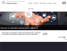 Tablet Screenshot of fundacionzuloaga.com